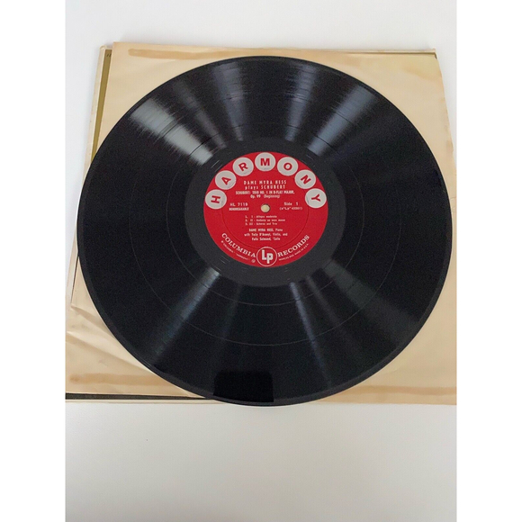 Dame Myra Hess Plays Schubert Trio No.1 B Flat Major Op.99 LP Harmony 7119 VG+ - Picture 4 of 7